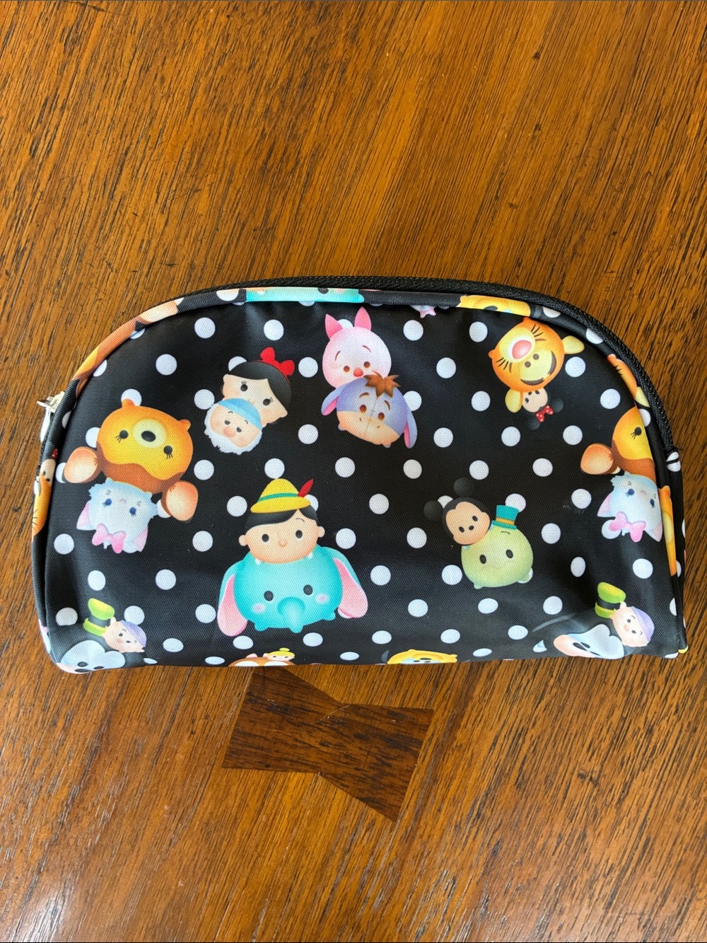 London SOHO New York Disney Tsum Tsum cosmetic bag black